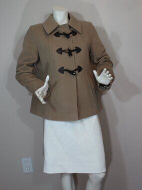 Precis Wool Cashmere blend Camel  lined 3 buttons Classics  short coat size 10